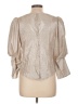 Gracia Metallic Silver 3/4 Sleeve Top Size L - photo 2