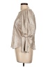 Gracia Metallic Silver 3/4 Sleeve Top Size L - photo 5