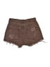 Adika 100% Cotton Brown Denim Shorts Size S - photo 2
