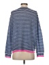 Jumper 100% Cashmere Stripes Blue Cashmere Pullover Sweater Size 3 - photo 2