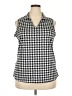 Unbranded 100% Polyester Houndstooth Silver Tank Top Size XXL - photo 1