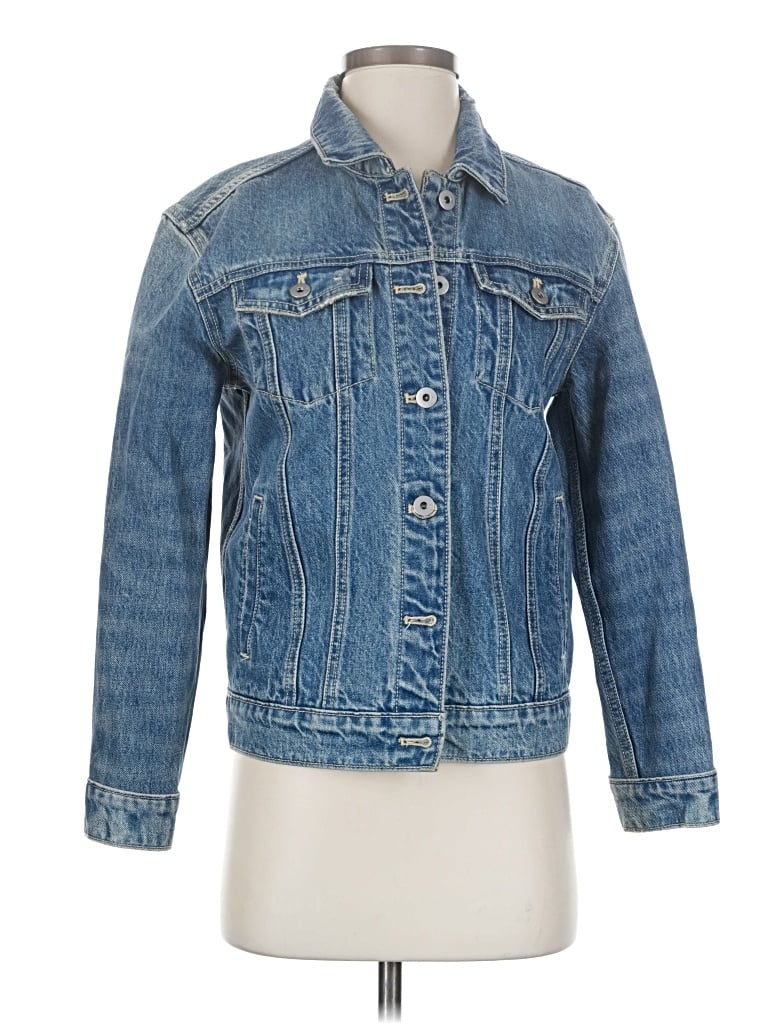 Pre-owned Pilcro By Anthropologie Denim Jacket In Blue