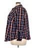 Torrid 100% Rayon Plaid Blue 3/4 Sleeve Button-Down Shirt Size 4X Plus (4) - photo 5