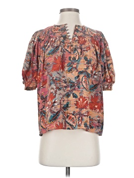 Ulla Johnson Short Sleeve Silk Top
