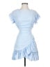 Aqua 100% Polyester Blue Casual Dress Size XS - photo 1