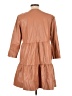 Zara 100% Polyurethane Tan Casual Dress Size L - photo 2