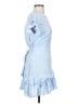 Aqua 100% Polyester Blue Casual Dress Size XS - photo 4