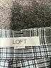 Ann Taylor LOFT Plaid Gray Casual Pants Size 12 - photo 7