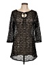 Laundry by Shelli Segal 100% Polyester Black 3/4 Sleeve Blouse Size L - photo 1