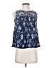 One September 100% Rayon Blue Sleeveless Blouse Size XS (petite) - photo 1