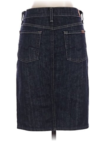 7 For All Mankind Denim Skirt (view 2)