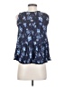 One September 100% Rayon Blue Sleeveless Blouse Size XS (petite) - photo 2