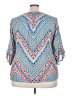 New Directions 100% Polyester Blue 3/4 Sleeve Blouse Size 3X - photo 2