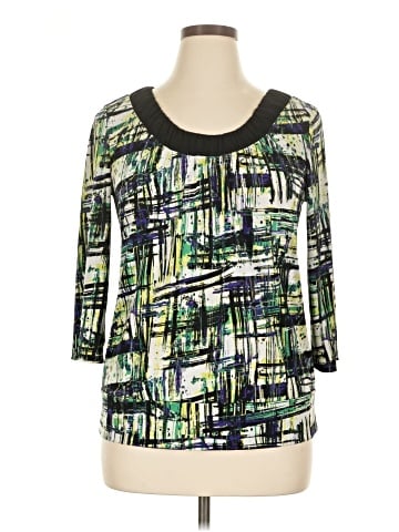 AB Studio 3/4 Sleeve Top (view 1)