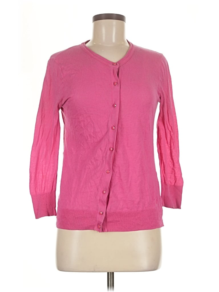 Pre-owned Nautica Cardigan Sweater In Pink