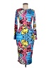 Unbranded Print Blue Casual Dress Size M - photo 1