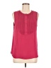 J.Crew 100% Polyester Red Sleeveless Blouse Size M - photo 1