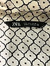Zara Print Ivory 3/4 Sleeve Blouse Size L - photo 7