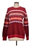 Ann Taylor LOFT Chevron-herringbone Red Pullover Sweater Size L - photo 1