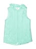 Crown & Ivy 100% Polyester Green Blue Vest Size S (kids) - photo 1