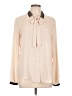 Ann Taylor LOFT 100% Polyester Ivory Long Sleeve Blouse Size L - photo 1
