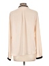 Ann Taylor LOFT 100% Polyester Ivory Long Sleeve Blouse Size L - photo 2