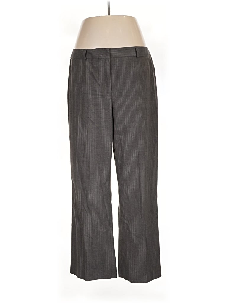 Pre-owned Ak Anne Klein Dress Pants In Gray