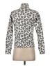 Tahari Animal Print Silver Turtleneck Sweater Size XS - photo 2