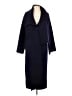 Zara 100% Lana Wool Blue Wool Coat Size L - photo 1