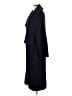 Zara 100% Lana Wool Blue Wool Coat Size L - photo 5