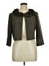 Danny & Nicole 100% Polyester Tweed Brown Jacket Size 14 - photo 1