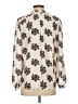 Ann Taylor LOFT 100% Polyester Floral Ivory Long Sleeve Blouse Size XS - photo 2