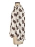 Ann Taylor LOFT 100% Polyester Floral Ivory Long Sleeve Blouse Size XS - photo 5