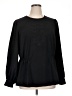 Torrid 100% Polyester Black Long Sleeve Blouse Size 1X Plus (1) - photo 1