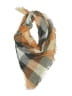Unbranded 100% Polyester Plaid Brown Orange Scarf One size - photo 1