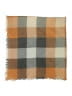 Unbranded 100% Polyester Plaid Brown Orange Scarf One size - photo 2