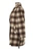 Passion 100% Polyester Plaid Brown Coat Size M - photo 5