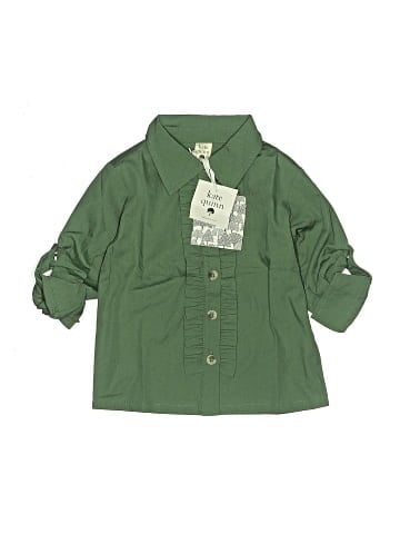 Kate Quinn Organics 3/4 Sleeve Button-Down Shirt (view 1)