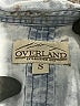 Overland Blue Sleeveless Button-Down Shirt Size S - photo 7