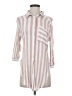 Vixbe 100% Rayon Stripes Pink 3/4 Sleeve Button-Down Shirt Size S - photo 1