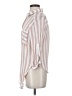 Vixbe 100% Rayon Stripes Pink 3/4 Sleeve Button-Down Shirt Size S - photo 5