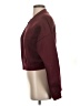 Unbranded 100% Polyester Solid Burgundy Cardigan Size S - photo 5