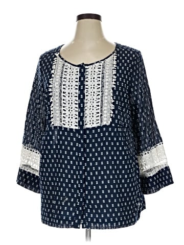 Intro 3/4 Sleeve Blouse (view 1)