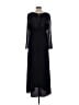 Unbranded 100% Polyester Black Casual Dress Size M (estimated) - photo 2