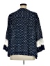Intro 100% Cotton Blue 3/4 Sleeve Blouse Size XL - photo 2