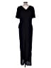 London Times Solid Black Jumpsuit Size 14 - photo 2
