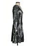 Aqua Metallic Silver Cocktail Dress Size S - photo 4