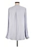 Banana Republic 100% Polyester Silver Long Sleeve Blouse Size M - photo 2