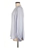 Banana Republic 100% Polyester Silver Long Sleeve Blouse Size M - photo 5