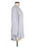 Banana Republic 100% Polyester Silver Long Sleeve Blouse Size M - photo 4